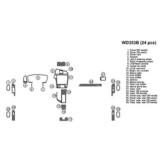 B&I® - 2D Blackwood Small Dash Kit (24 Pcs)