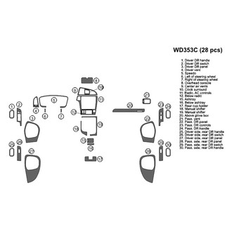 B&I® - 2D Blackwood Large Dash Kit (28 Pcs)