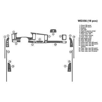 B&I® - 2D Blackwood Full Dash Kit (18 Pcs)