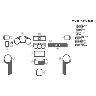 B&I® - 2D Blackwood Large Dash Kit (16 Pcs)