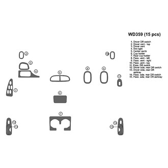 B&I® - 2D Blackwood Full Dash Kit (15 Pcs)