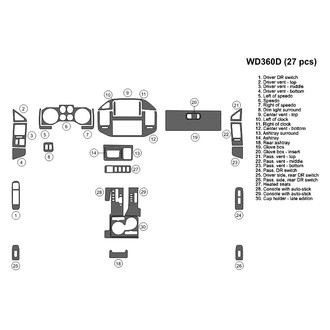 B&I® - 2D Blackwood Large Dash Kit (27 Pcs)