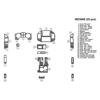 B&I® - 2D Blackwood Small Dash Kit (25 Pcs)