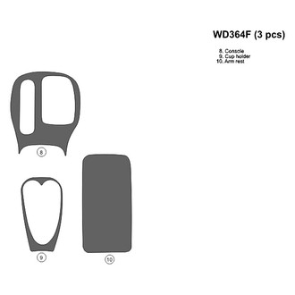 B&I® - 2D Blackwood Upgrade Kit (3 Pcs) Dash Kit