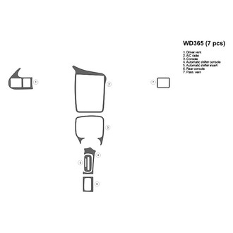 B&I® - 2D Blackwood Full Dash Kit (7 Pcs)