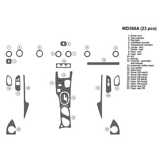 B&I® - 2D Blackwood Full Dash Kit (23 Pcs)