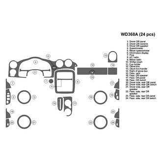 B&I® - 2D Blackwood Large Dash Kit (24 Pcs)