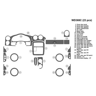 B&I® - 2D Blackwood Large Dash Kit (23 Pcs)