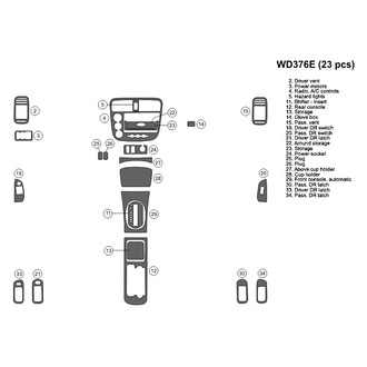 B&I® - 2D Blackwood Large Dash Kit (23 Pcs)
