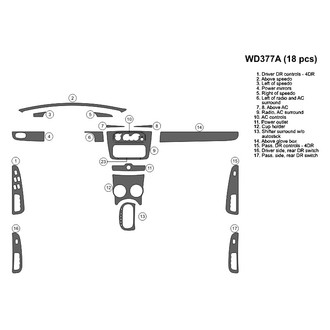 B&I® - 2D Blackwood Full Dash Kit (18 Pcs)