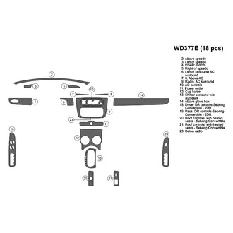 B&I® - 2D Blackwood Full Dash Kit (18 Pcs)