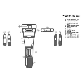 B&I® - 2D Blackwood Large Dash Kit (13 Pcs)
