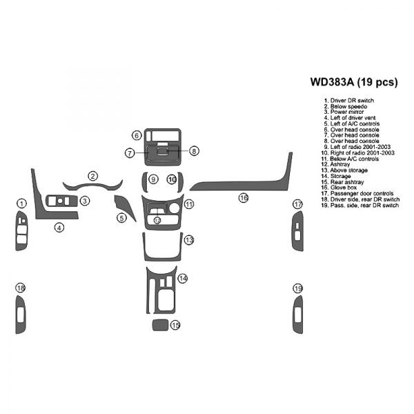 B&I® - 2D Full Dash Kit