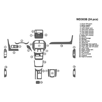 B&I® - 2D Blackwood Full Dash Kit (24 Pcs)