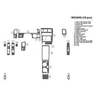 B&I® - 2D Blackwood Full Dash Kit (18 Pcs)