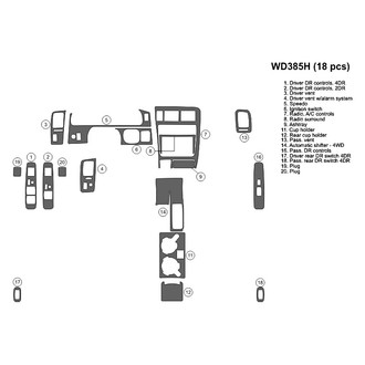 B&I® - 2D Blackwood Full Dash Kit (18 Pcs)