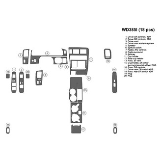 B&I® - 2D Blackwood Full Dash Kit (18 Pcs)