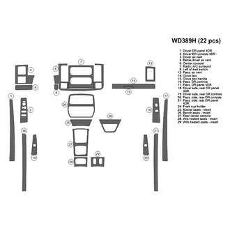 B&I® - 2D Blackwood Large Dash Kit (22 Pcs)