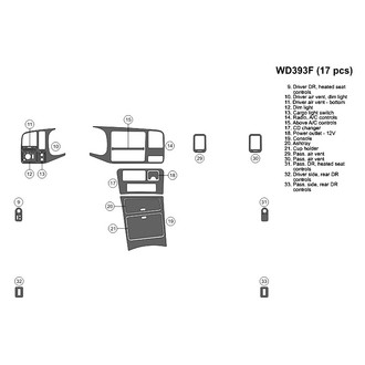 B&I® - 2D Factory Match Small Dash Kit (17 Pcs)