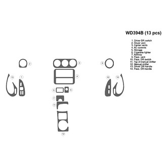 B&I® - 2D Blackwood Full Dash Kit (13 Pcs)