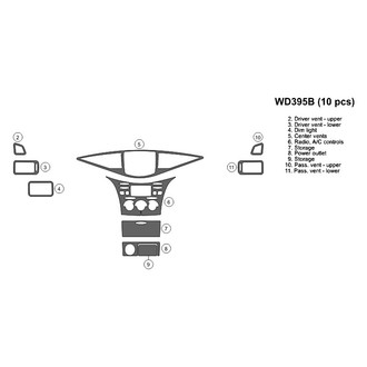 B&I® - 2D Blackwood Small Dash Kit (10 Pcs)
