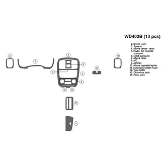 B&I® - 2D Blackwood Small Dash Kit (13 Pcs)