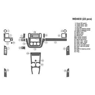 B&I® - 2D Blackwood Large Dash Kit (22 Pcs)