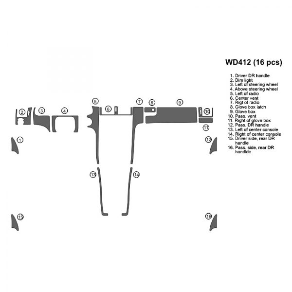 B&I® - 2D Full Dash Kit