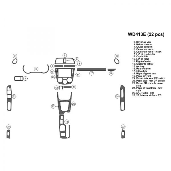 B&I® - 2D Full Dash Kit