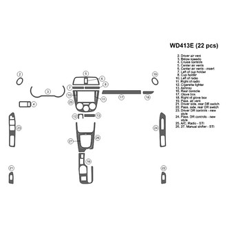 B&I® - 2D Blackwood Full Dash Kit (22 Pcs)