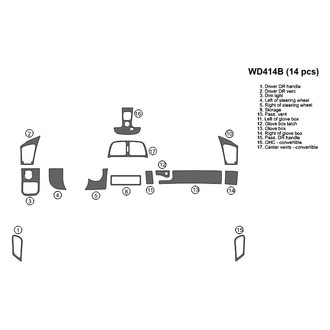 B&I® - 2D Blackwood Full Dash Kit (14 Pcs)