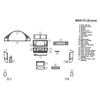 B&I® - 2D Blackwood Large Dash Kit (22 Pcs)