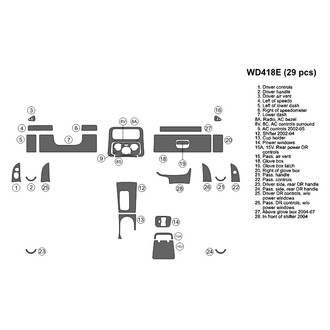 B&I® - 2D Blackwood Large Dash Kit (28 Pcs)