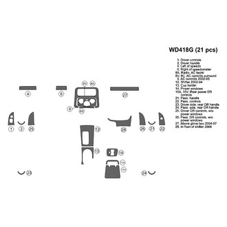 B&I® - 2D Blackwood Small Dash Kit (21 Pcs)