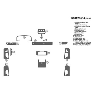 B&I® - 2D Factory Match Main Dash Kit (14 Pcs)