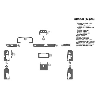 B&I® - 2D Factory Match Main Dash Kit (13 Pcs)