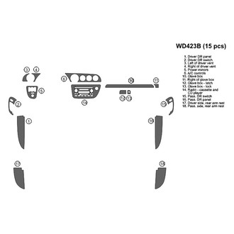B&I® - 2D Blackwood Full Dash Kit (15 Pcs)