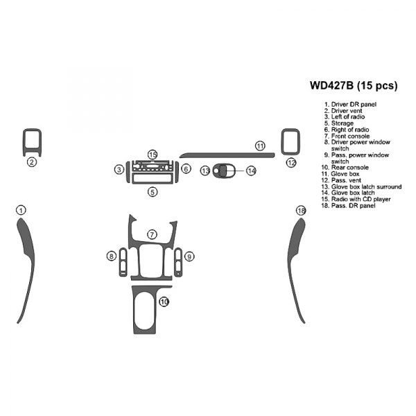 B&I® - 2D Full Dash Kit