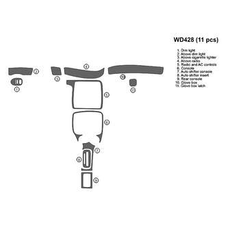 B&I® - 2D Blackwood Full Dash Kit (11 Pcs)