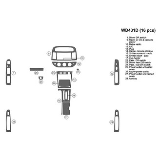 B&I® - 2D Blackwood Small Dash Kit (16 Pcs)