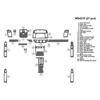 B&I® - 2D Blackwood Large Dash Kit (27 Pcs)