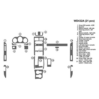 B&I® - 2D Blackwood Large Dash Kit (21 Pcs)