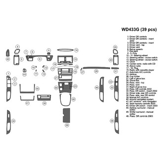 B&I® - 2D Blackwood Full Dash Kit (39 Pcs)