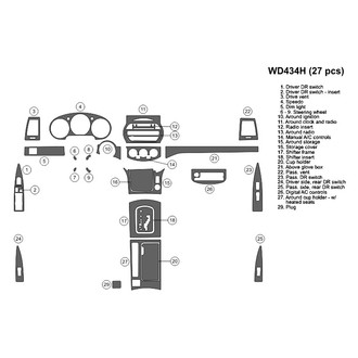 B&I® - 2D Blackwood Full Dash Kit (27 Pcs)