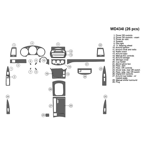 B&I® - 2D Full Dash Kit