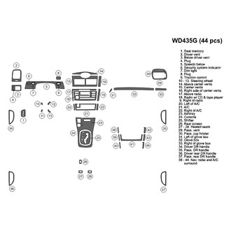 B&I® - 2D Factory Match Full Dash Kit (44 Pcs)