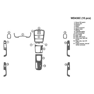 B&I® - 2D Blackwood Large Dash Kit (15 Pcs)