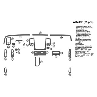 B&I® - 2D Blackwood Upgrade Kit (25 Pcs) Dash Kit