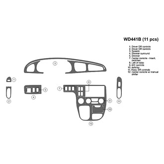B&I® - 2D Blackwood Full Dash Kit (11 Pcs)