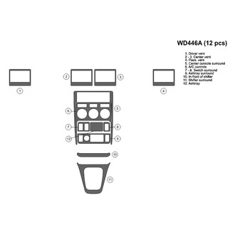 B&I® - 2D Blackwood Small Dash Kit (12 Pcs)